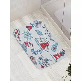 Противоскользящий коврик для ванной, сауны, бассейна JOYARTY Морской рассказ bath_16722