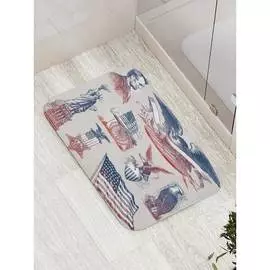 Противоскользящий коврик для ванной, сауны, бассейна JOYARTY Символы государства bath_17975