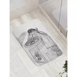 Противоскользящий коврик для ванной, сауны, бассейна JOYARTY Призрачное авто bath_18211