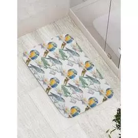 Противоскользящий коврик для ванной, сауны, бассейна JOYARTY Ветки для попугаев bath_12043