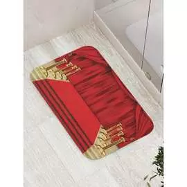 Противоскользящий коврик для ванной, сауны, бассейна JOYARTY На красной дорожке bath_8267