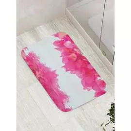 Противоскользящий коврик для ванной, сауны, бассейна JOYARTY Цветы в отражении bath_17583