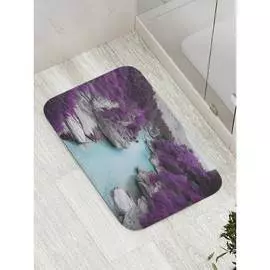 Противоскользящий коврик для ванной, сауны, бассейна JOYARTY Каменистые берега bath_8455