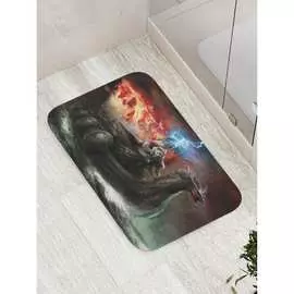 Противоскользящий коврик для ванной, сауны, бассейна JOYARTY На корабле через шторм bath_16312