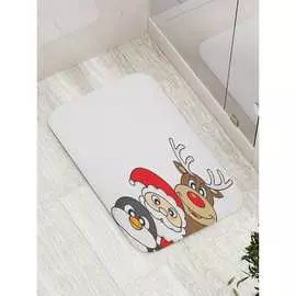 Противоскользящий коврик для ванной, сауны, бассейна JOYARTY Праздничные прятки bath_10503