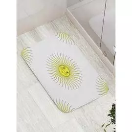 Противоскользящий коврик для ванной, сауны, бассейна JOYARTY Лучистое солнышко bath_17941