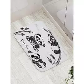 Противоскользящий коврик для ванной, сауны, бассейна JOYARTY Любвеобильная панда bath_18128