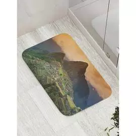 Противоскользящий коврик для ванной, сауны, бассейна JOYARTY Неприступное поселение bath_8843