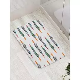 Противоскользящий коврик для ванной, сауны, бассейна JOYARTY Парад истребителей bath_15630