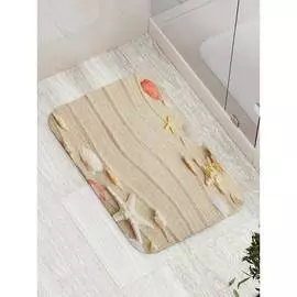 Противоскользящий коврик для ванной, сауны, бассейна JOYARTY Волны песка bath_6524