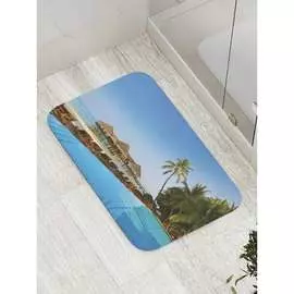 Противоскользящий коврик для ванной, сауны, бассейна JOYARTY Пляжные посиделки bath_9368