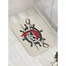 Противоскользящий коврик для ванной, сауны, бассейна JOYARTY Пиратская угроза bath_9756