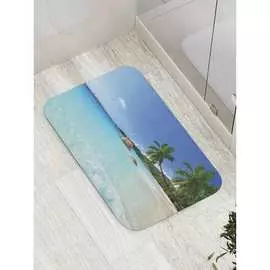 Противоскользящий коврик для ванной, сауны, бассейна JOYARTY Солнечный день на пляже bath_10061