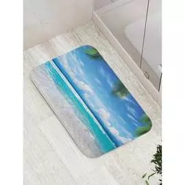 Противоскользящий коврик для ванной, сауны, бассейна JOYARTY Райский пляж bath_10383