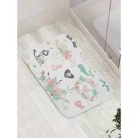 Противоскользящий коврик для ванной, сауны, бассейна JOYARTY Море любви bath_12558