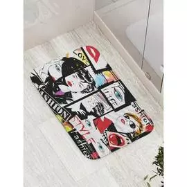 Противоскользящий коврик для ванной, сауны, бассейна JOYARTY Модная жизнь bath_17550