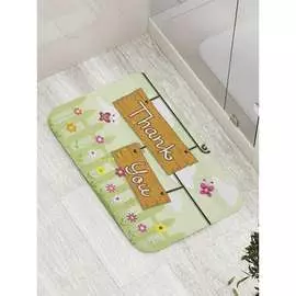 Противоскользящий коврик для ванной, сауны, бассейна JOYARTY Желание отблагодарить bath_9029