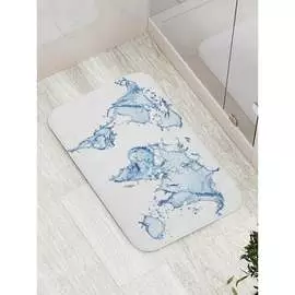 Противоскользящий коврик для ванной, сауны, бассейна JOYARTY Водная карта bath_13757