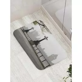 Противоскользящий коврик для ванной, сауны, бассейна JOYARTY Хмурый Лондон bath_14651