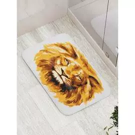 Противоскользящий коврик для ванной, сауны, бассейна JOYARTY Царь зверей bath_14691