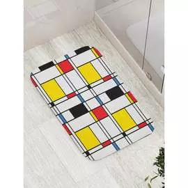 Противоскользящий коврик для ванной, сауны, бассейна JOYARTY Клетки различий bath_12466