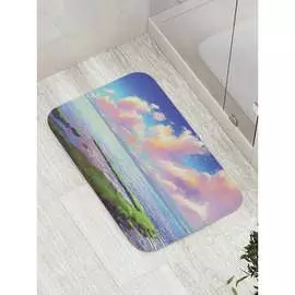 Противоскользящий коврик для ванной, сауны, бассейна JOYARTY Морская тропинка bath_9259