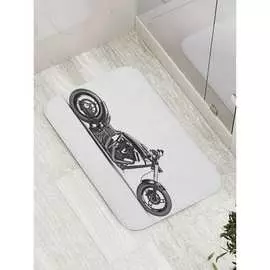 Противоскользящий коврик для ванной, сауны, бассейна JOYARTY Байк мечты bath_9937