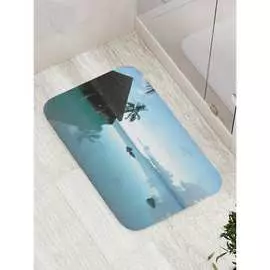 Противоскользящий коврик для ванной, сауны, бассейна JOYARTY Затопленная хижина bath_16515