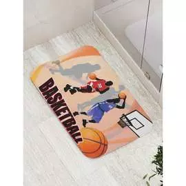 Противоскользящий коврик для ванной, сауны, бассейна JOYARTY Баскетбольный матч bath_16530