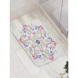 Противоскользящий коврик для ванной, сауны, бассейна JOYARTY Цветочный узор bath_16075