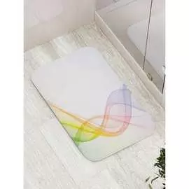 Противоскользящий коврик для ванной, сауны, бассейна JOYARTY Волна градиента bath_22231
