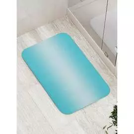 Противоскользящий коврик для ванной, сауны, бассейна JOYARTY Бирюзовый переход bath_23540