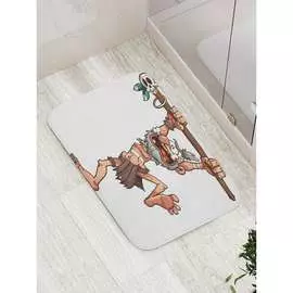 Противоскользящий коврик для ванной, сауны, бассейна JOYARTY Древний дедушка bath_30235