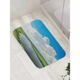 Противоскользящий коврик для ванной, сауны, бассейна JOYARTY Круглый водоем bath_16192