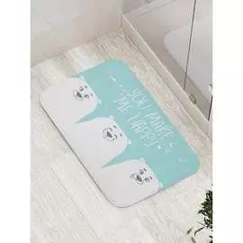 Противоскользящий коврик для ванной, сауны, бассейна JOYARTY Делаешь меня счастливым bath_17276