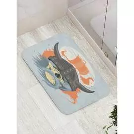 Противоскользящий коврик для ванной, сауны, бассейна JOYARTY Смерть викинга bath_22362