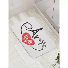 Противоскользящий коврик для ванной, сауны, бассейна JOYARTY Париж в твоем сердце bath_15482