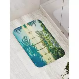 Противоскользящий коврик для ванной, сауны, бассейна JOYARTY Затопленный берег bath_16517