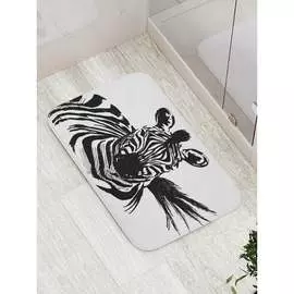 Противоскользящий коврик для ванной, сауны, бассейна JOYARTY Облик зебры bath_30383