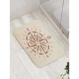 Противоскользящий коврик для ванной, сауны, бассейна JOYARTY Компас солнца bath_16647