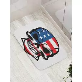 Противоскользящий коврик для ванной, сауны, бассейна JOYARTY Американский череп bath_13863