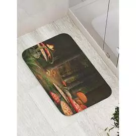 Противоскользящий коврик для ванной, сауны, бассейна JOYARTY Опасные грибы bath_15979