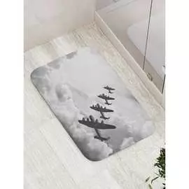 Противоскользящий коврик для ванной, сауны, бассейна JOYARTY Военный перелет bath_15622