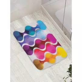 Противоскользящий коврик для ванной, сауны, бассейна JOYARTY Обманчивые волны bath_22246