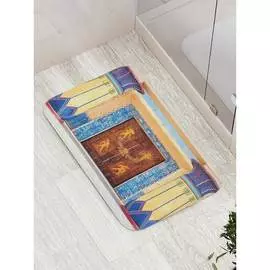 Противоскользящий коврик для ванной, сауны, бассейна JOYARTY Усыпальница Тутанхамона bath_15238