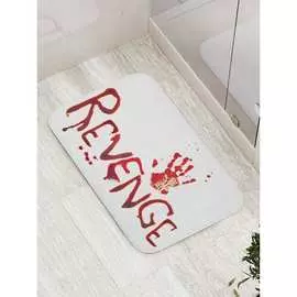 Противоскользящий коврик для ванной, сауны, бассейна JOYARTY Кровавый отпечаток bath_22081