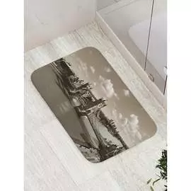 Противоскользящий коврик для ванной, сауны, бассейна JOYARTY Мост в сепии bath_38180