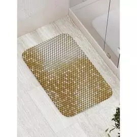 Противоскользящий коврик для ванной, сауны, бассейна JOYARTY Блеск квадратов bath_28361