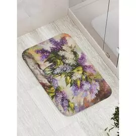 Противоскользящий коврик для ванной, сауны, бассейна JOYARTY Букет сирени bath_62743