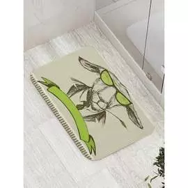 Противоскользящий коврик для ванной, сауны, бассейна JOYARTY Серьезный козел bath_31952